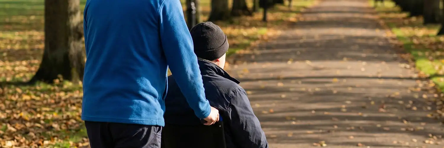 Support Worker With Man